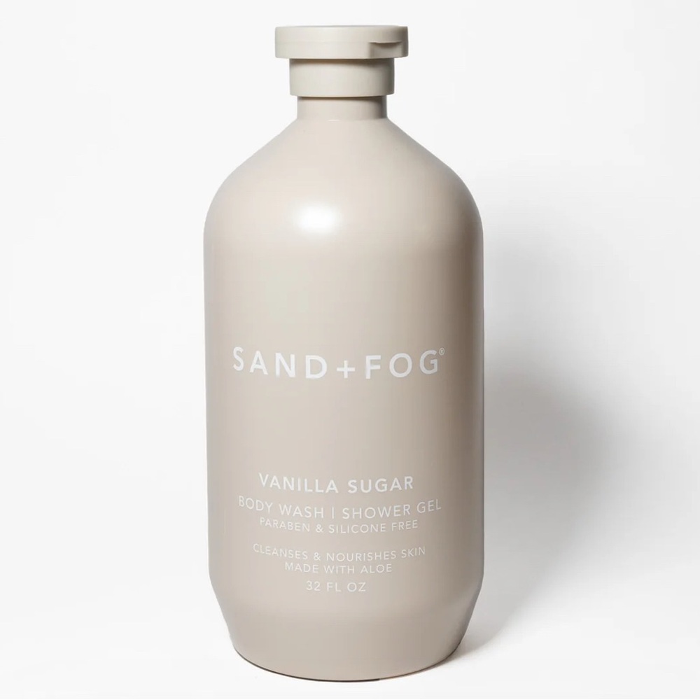New! Sand + Fog Vanilla Sugar Body Wash Shower Gel 32 oz